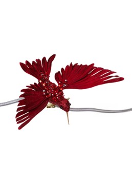 Goodwill Kolibrie kerstornament met clip 20 cm Rood - Deal