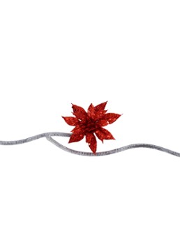 Goodwill Kerstster kerstornament met clip 9 cm Rood - Deal