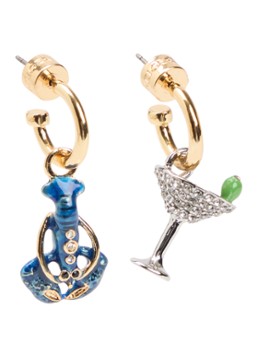 Kurt Geiger Dames Novelty oorstekers met hanger