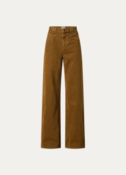 Isabel Marant Dames Lemony high waist wide leg jeans met steekzakken in de kleur Brons, maat: 38