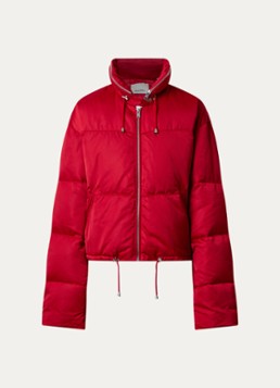 Isabel Marant Dames Rilja puffer jack met donsvulling en opbergbare capuchon in de kleur Rood, maat: 36