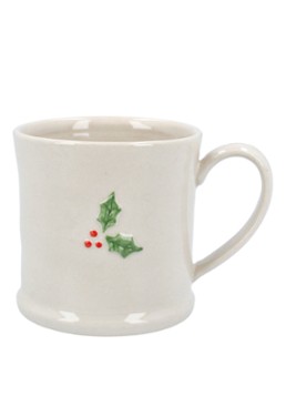 Gisela Graham Holly Berry mok Wit - Deal