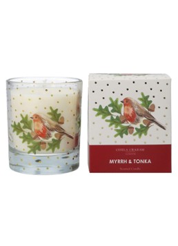 Gisela Graham Myrrh & Tonka geurkaars Groen - Deal