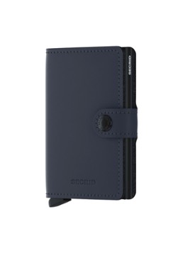 Secrid Miniwallet Wallet pasjeshouder van leer Donkerblauw - Deal