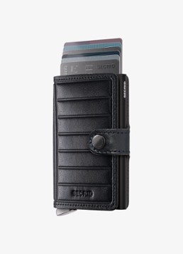 Secrid Miniwallet+ pasjeshouder van leer Zwart - Deal