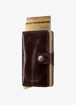 Secrid Miniwallet+ pasjeshouder van leer Bordeauxrood - Deal