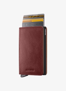 Secrid Slimwallet+ pasjeshouder van leer Bruin - Deal