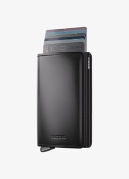 Secrid Slimwallet+ pasjeshouder van leer Zwart - Deal