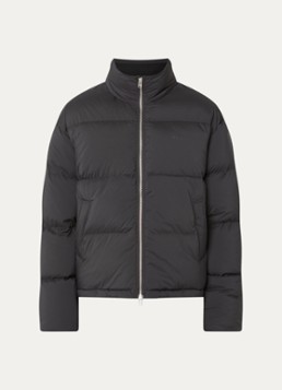 OLAF Heren Puffer jack met ritszakken en logo in de kleur Zwart, maat: M