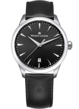 Maurice Lacroix Heren 1975 horloge 751007-SS001-330-2 in de kleur Zwart, maat: 39 mm