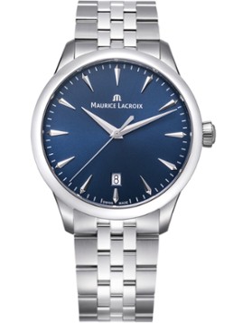Maurice Lacroix Heren 1975 horloge 751007-SS002-430-1 in de kleur Zilver, maat: 39 mm
