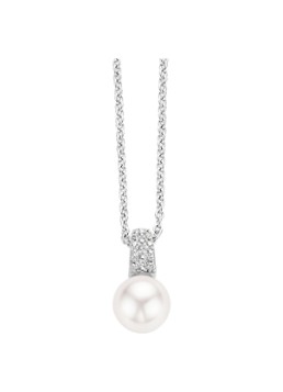 TI SENTO - Milano Dames Ketting van zilver met zirkonia 3877PW in de kleur Zilver