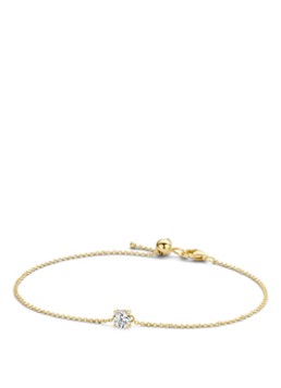 Blush Dames Armband van 14 karaat geelgoud met zirkonia 2166YZI in de kleur Geelgoud