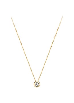 Blush Dames Ketting van 14 karaat geelgoud met zirkonia 3052YZI in de kleur Geelgoud