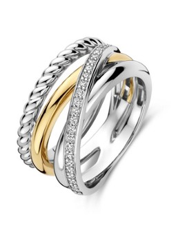 TI SENTO - Milano Dames Ring van zilver 12384ZY in de kleur Zilver