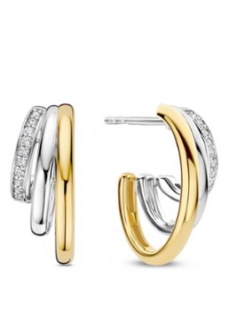 TI SENTO - Milano Dames Oorstekers verguld 78068ZY in de kleur Goud