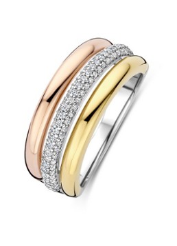 TI SENTO - Milano Dames Ring verguld 12427TZ in de kleur Goud