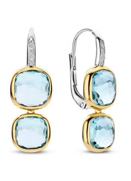 TI SENTO - Milano Dames Oorhangers 78054TY in de kleur Goud