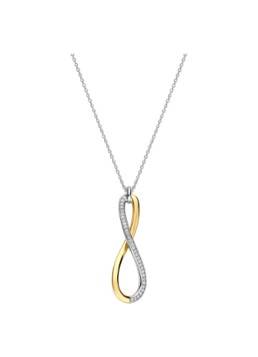 TI SENTO - Milano Dames Ketting met zirkonia 34132ZY in de kleur Goud