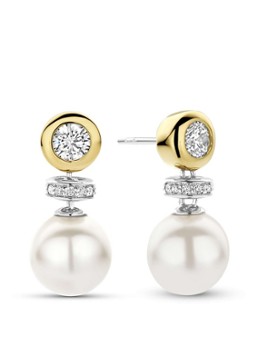 TI SENTO - Milano Dames Oorstekers verguld 78095YP in de kleur Goud
