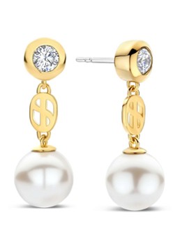 TI SENTO - Milano Dames Oorstekers verguld 78096YP in de kleur Goud