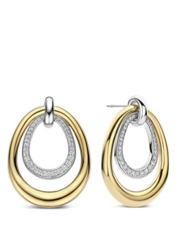 TI SENTO - Milano Dames Oorstekers verguld 78097ZY in de kleur Zilver