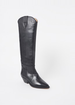 Isabel Marant Dames Denvee cowboylaars van kalfsleer in de kleur Zwart, maat: 37