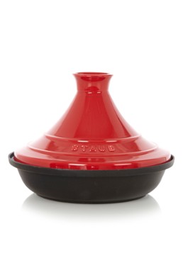 Staub Tajine 28 cm - zwart-kersenrood Kersenrood - Deal