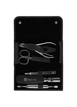 Zwilling Classic INOX manicureset in etui 5-delig Zwart Hand- & voetverzorging - Deal