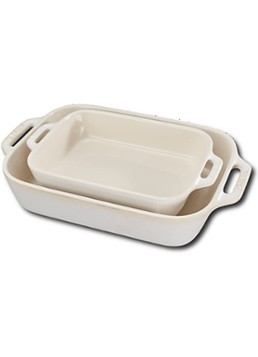 Staub Gratineerschalen 20 & 27 cm Ivoor - Deal