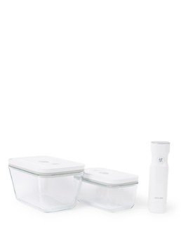 Zwilling Fresh & Save vacuüm starter set 7-delig Gebroken wit