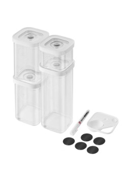 Zwilling Fresh & Save Cube bewaarset 4-delig Transparant