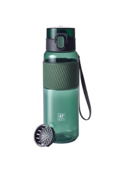Zwilling Waterfles met verwijderbaar fruitzeefje 68 cl Donkergroen - Deal