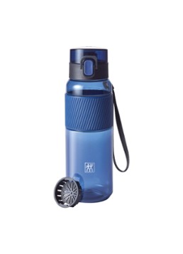 Zwilling Waterfles met verwijderbaar fruitzeefje 68 cl Blauw - Deal