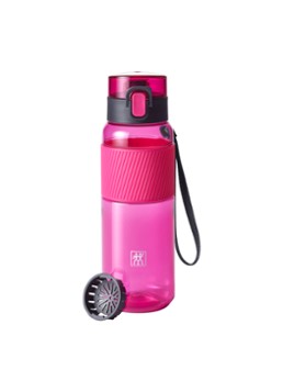 Zwilling Waterfles met verwijderbaar fruitzeefje 68 cl Roze - Deal