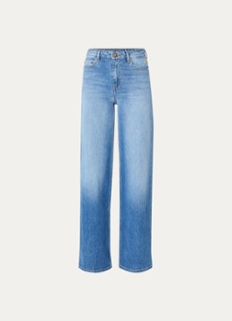 NIKKIE Dames Plano high waist straight leg jeans met gekleurde wassing in de kleur Indigo
