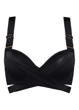 Marlies Dekkers Dames Cache Coeur push-up bikinitop met beugelondersteuning in de kleur Zwart