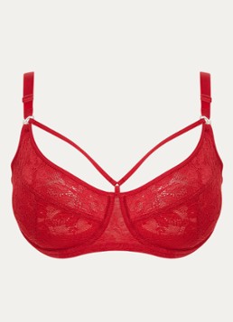 Marlies Dekkers Dames Space Odyssey balconette bh met kant in de kleur Rood