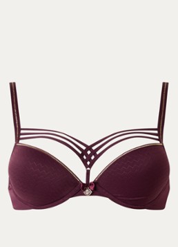 Marlies Dekkers Dames Dame De Paris push-up bh in de kleur Bordeauxrood