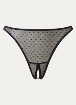 Marlies Dekkers Dames Suspensia ouvert string met kant in de kleur Zwart