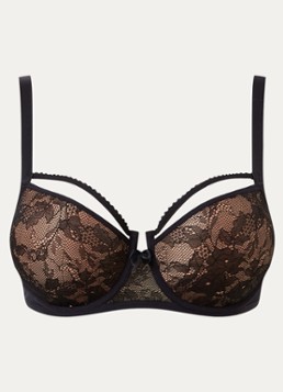 Marlies Dekkers Dames Peekaboo balconette bh van kant in de kleur Zwart
