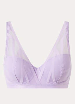 Marlies Dekkers Dames The Illusionist balconette bh met mesh overlay in de kleur Lila