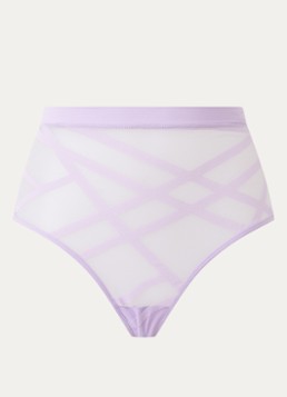 Marlies Dekkers Dames The Illusionist high waisted slip van mesh in de kleur Lila