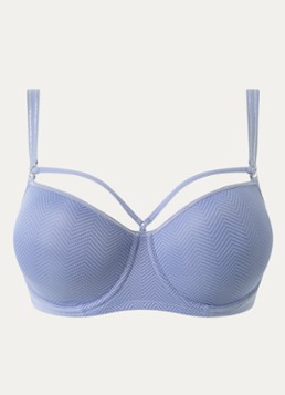 Marlies Dekkers Dames Voorgevormde push-up bh met grafische print in de kleur Staalblauw