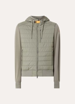 Parajumpers Heren Ivor gewatteerd jack met logoborduring in de kleur Legergroen, maat: L