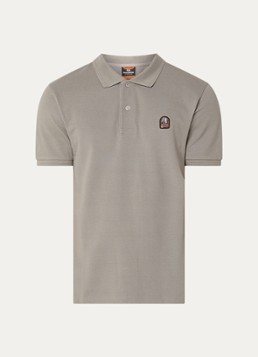 Parajumpers Heren Hobart regular fit polo met logoborduring in de kleur Grijs, maat: L
