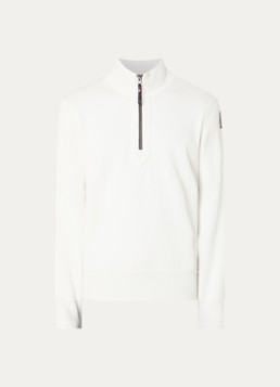 Parajumpers Heren Scoe vest met logo en halve rits in de kleur Ivoor, maat: S