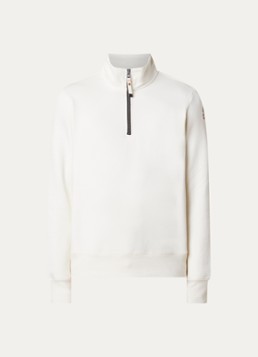 Parajumpers Heren Broad sweater met halve rits in de kleur Creme, maat: L