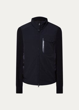 Parajumpers Heren Steel River ribgebreid vest met gewatteerd voorpand in de kleur Zwart, maat: XL