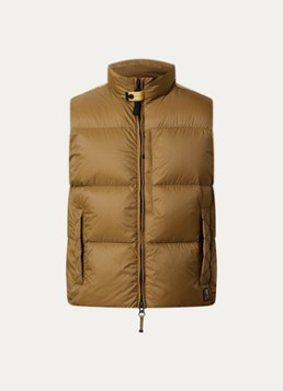 Parajumpers Heren Roydale gewatteerde bodywarmer met donsvulling en ritszakken in de kleur Okergeel, maat: M